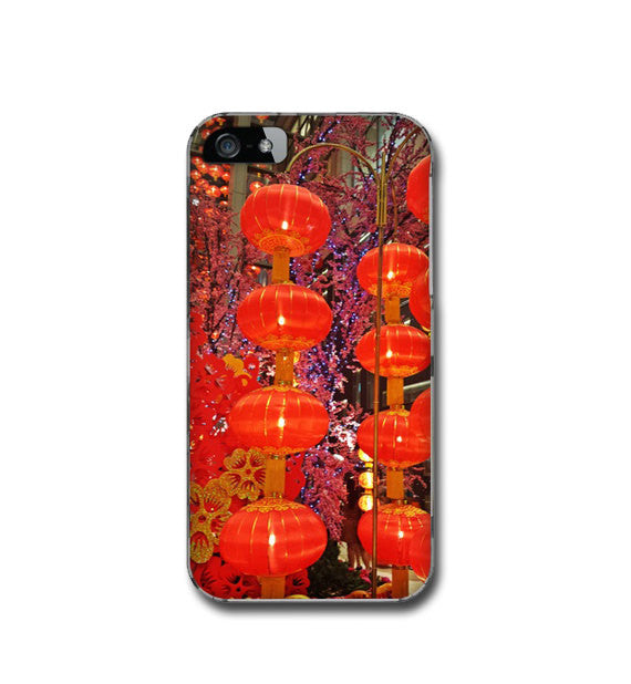 Red Chinese Lanterns iPhone Case