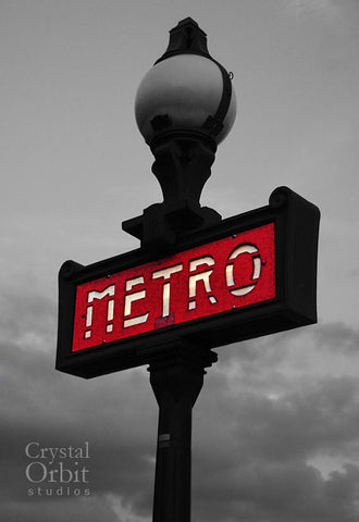 Metro Sign Paris Print