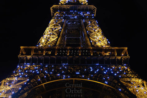 Eiffel Tower Photo, Paris Photos, Nighttime Paris, French Decor, Gold, Brown, Black, Purple, Romantic, Home Decor, Wall Art, Canvas Print