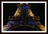 Framed Eiffel Tower night print