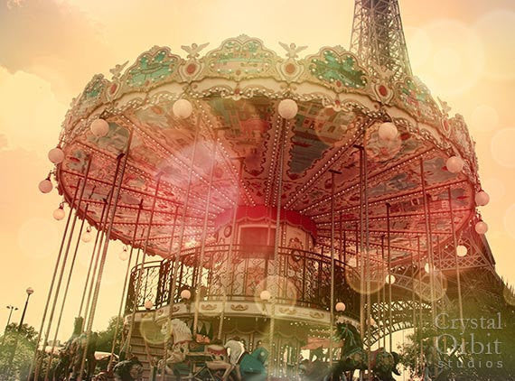 Eiffel Tower and Carousel Photo